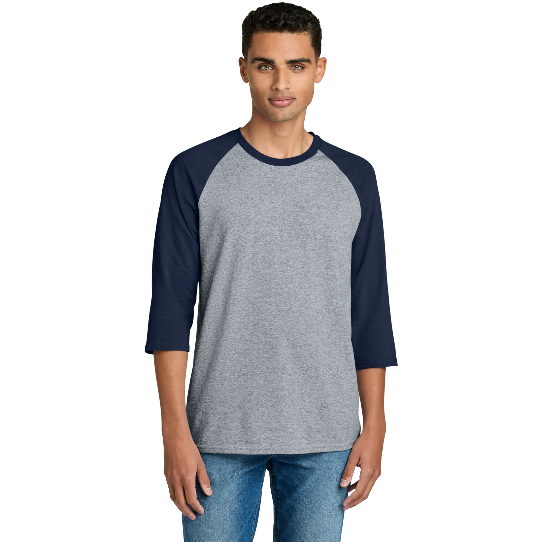 Heavy Cotton 3/4-Sleeve Raglan T-Shirt.
