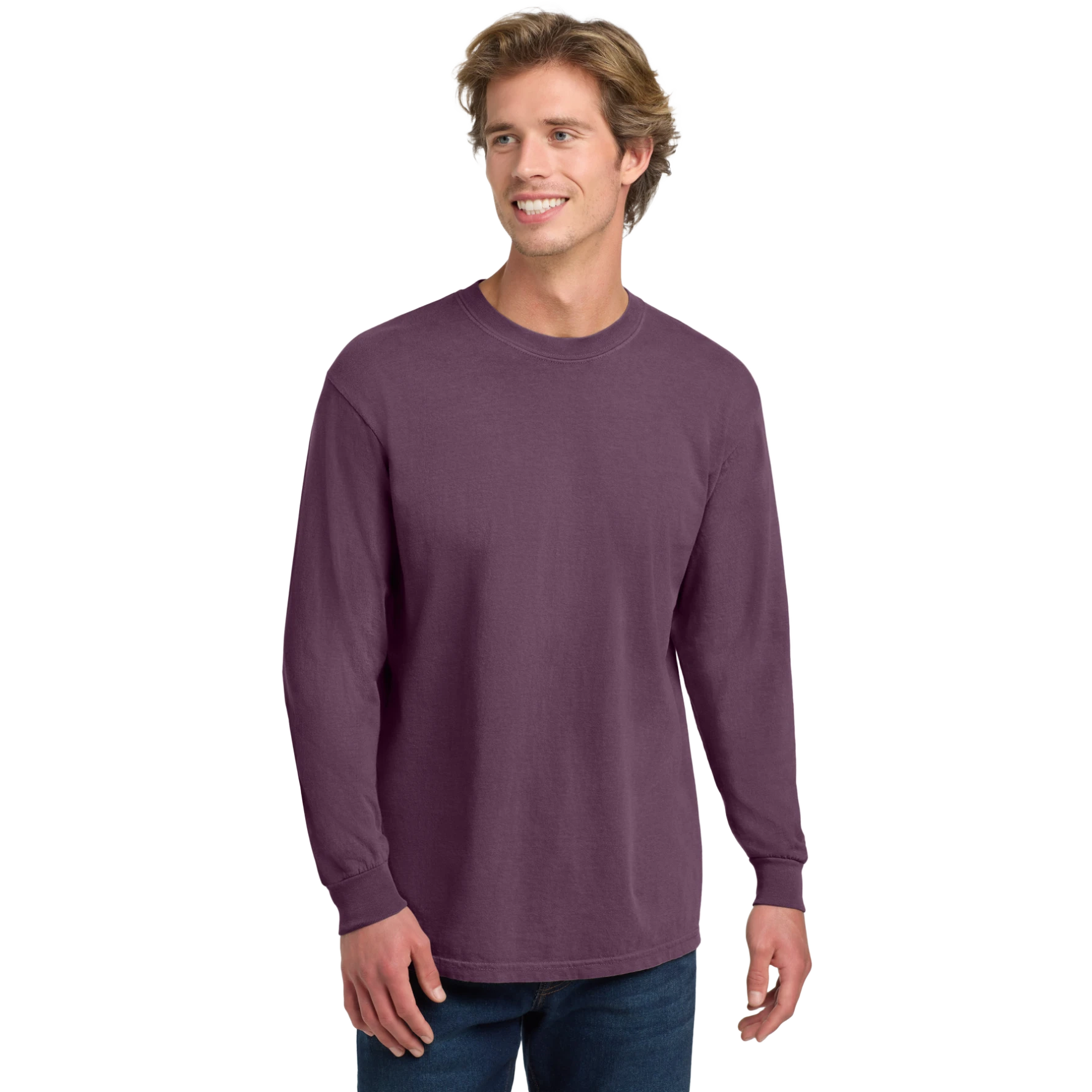 Heavyweight Ring Spun Long Sleeve Tee.