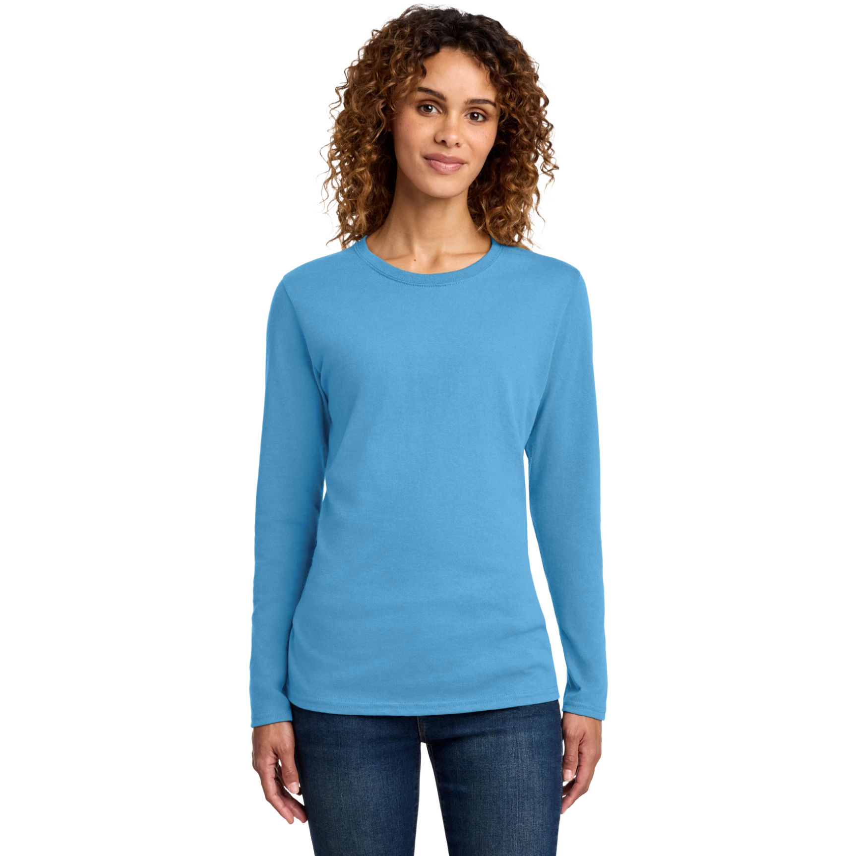 Women's Long Sleeve Core Cotton Tee.