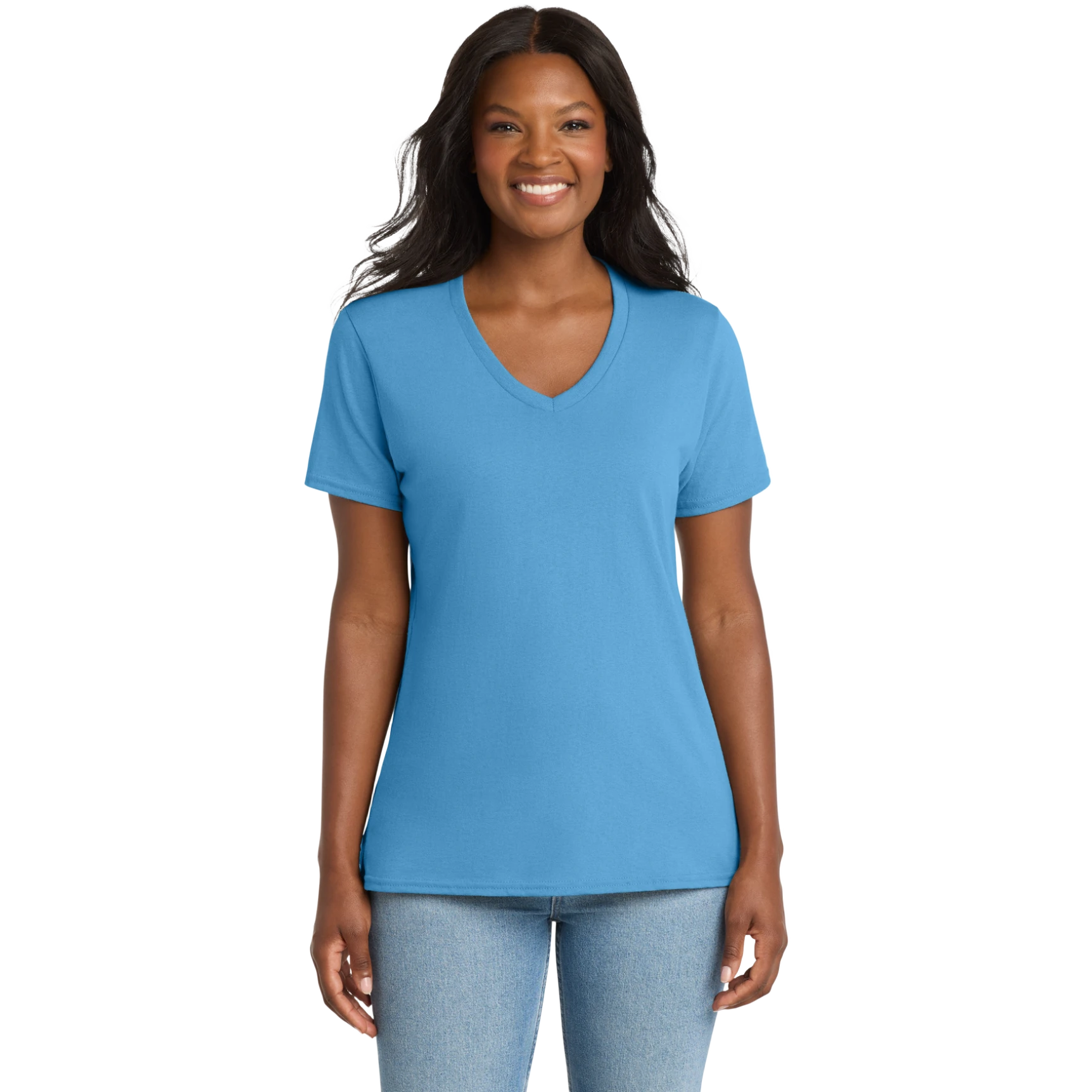 Women's Core Cotton V-Neck Tee.